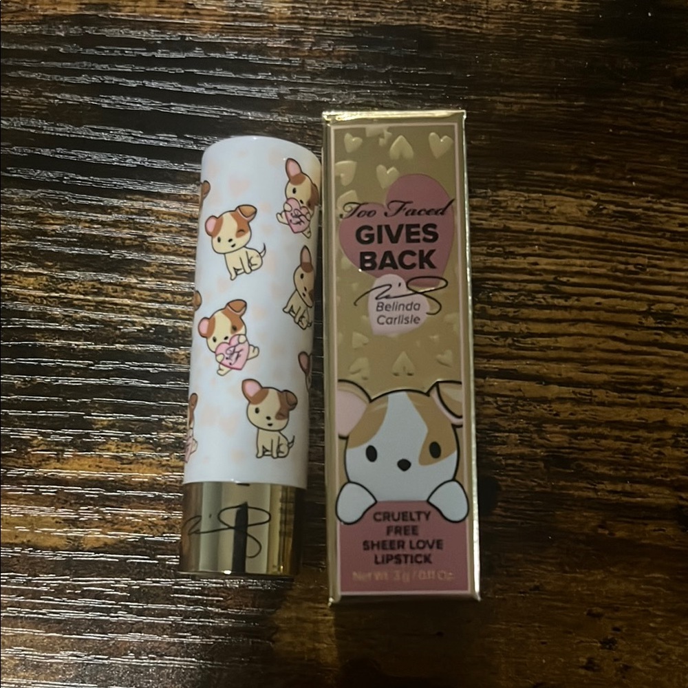 Too Faced Gives Back lipstick
